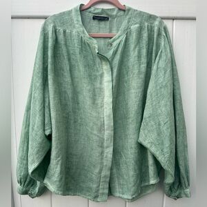 Francesca Bettini Italian linen women’s blouse size medium